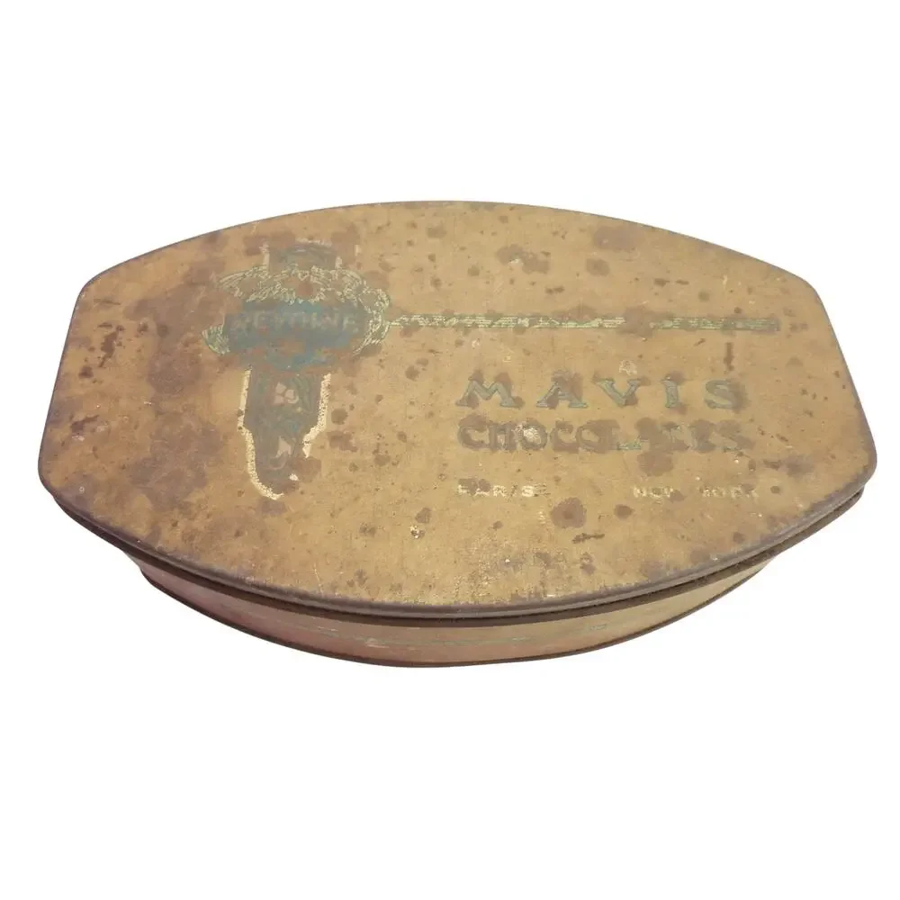 Antique Devoine Mavis Chocolate Tin Circa 1920's